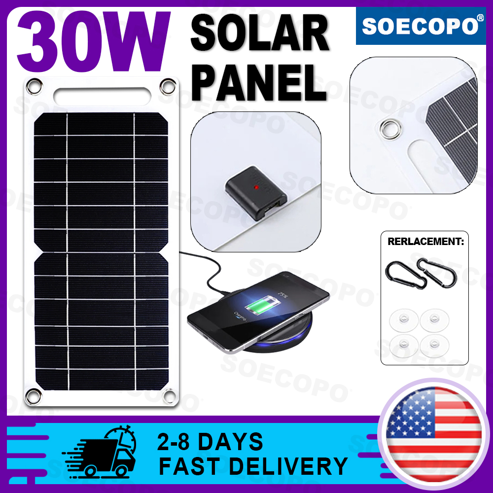 Phone Accessories Warehouse - SOECOPO 30W 경량 플렉시블 태양광 패널
