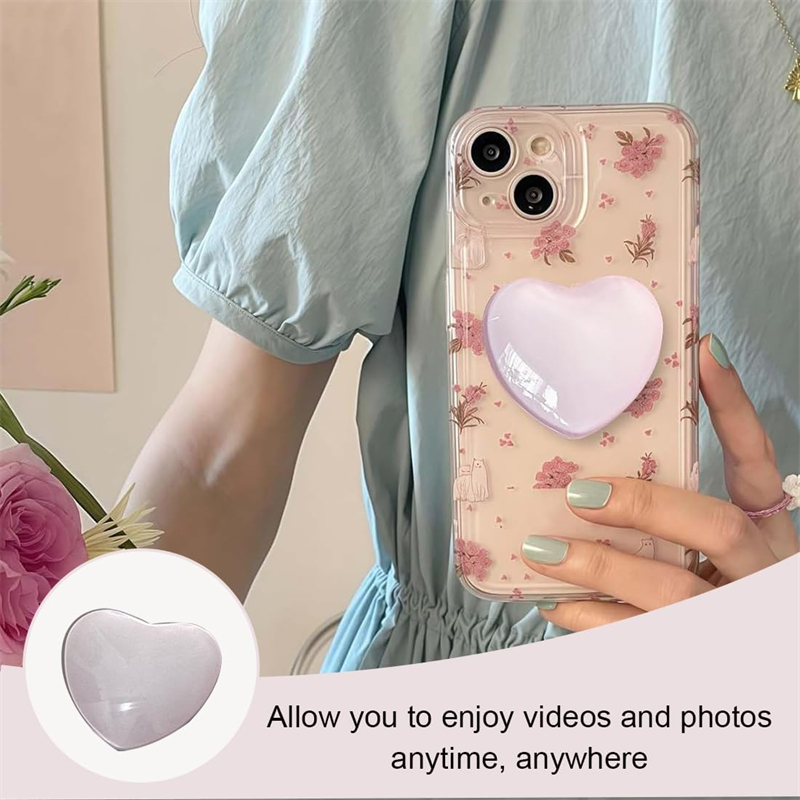 3D 하트 모양 크리스탈 접이식 핑거 링 그립톡 폰 홀 - Phone Accessories Vending Machine 리뷰 및 가격