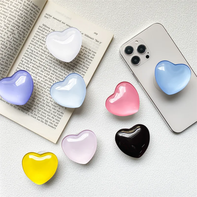 3D 하트 모양 크리스탈 접이식 핑거 링 그립톡 폰 홀 - Phone Accessories Vending Machine 리뷰 및 가격