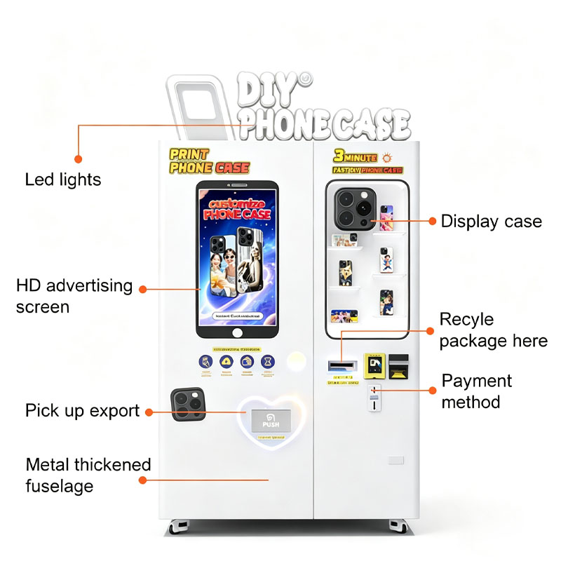 맞춤형 휴대폰 케이스 제작 기계 스마트 자판기 셀프 서 - Phone Accessories Vending Machine 리뷰 및 가격