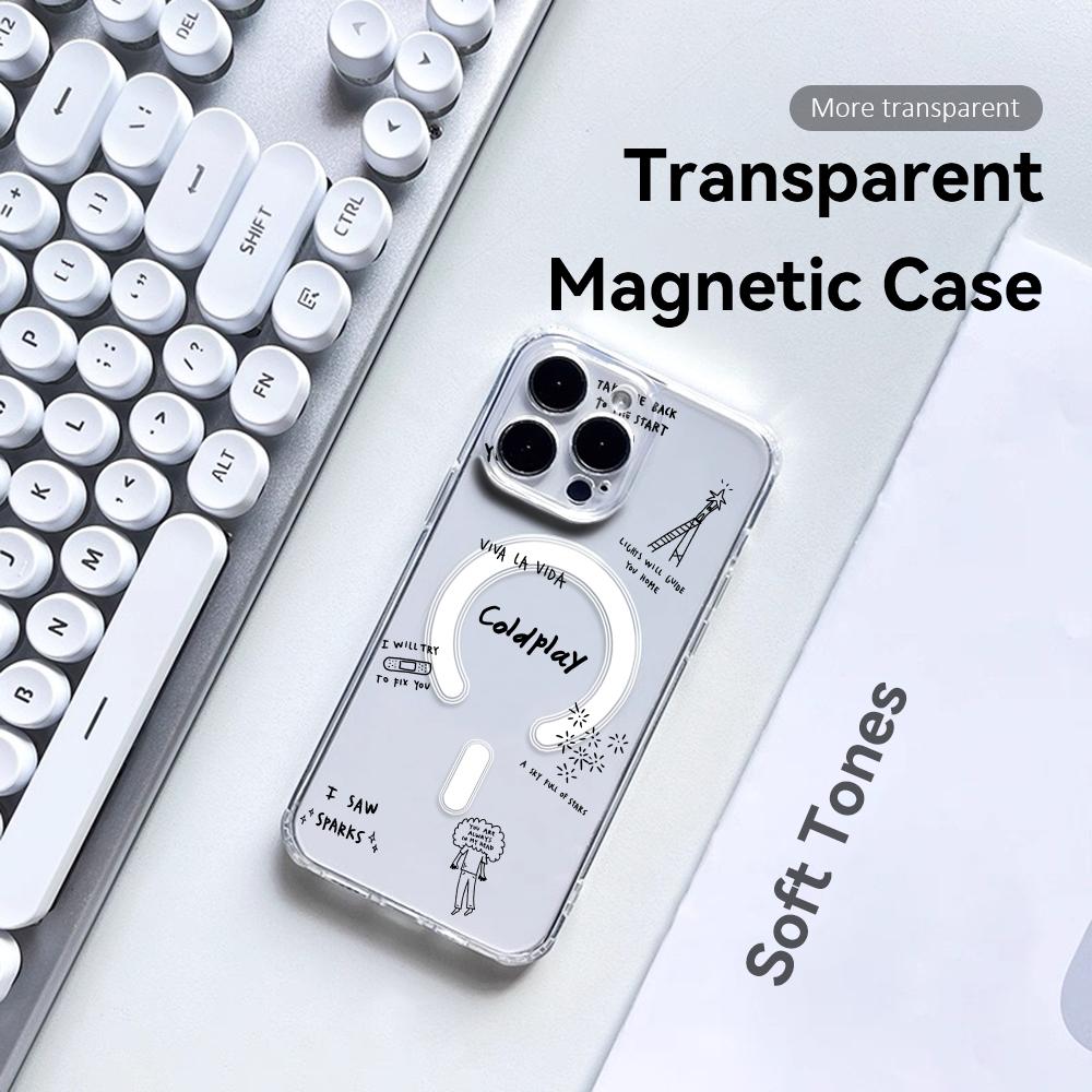 C-Coldplay 래퍼 쿨 폰 케이스 아이폰 17 1 - Phone Accessories Magnetic 리뷰 및 가격