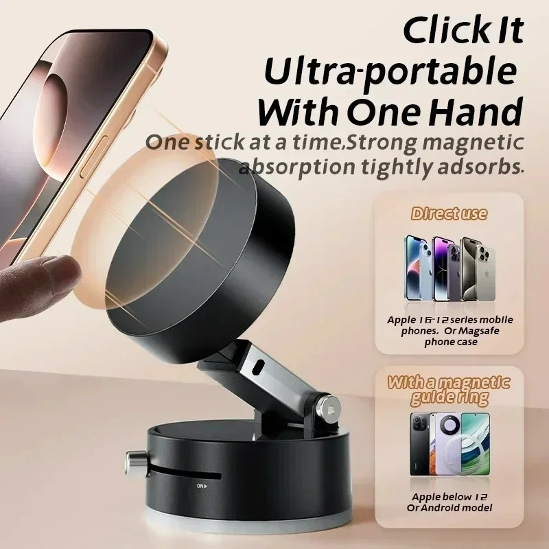 고성능 자기 진공 홀더 접이식 범용 전화 스탠드 자동차 - Phone Accessories Magnetic 리뷰 및 가격