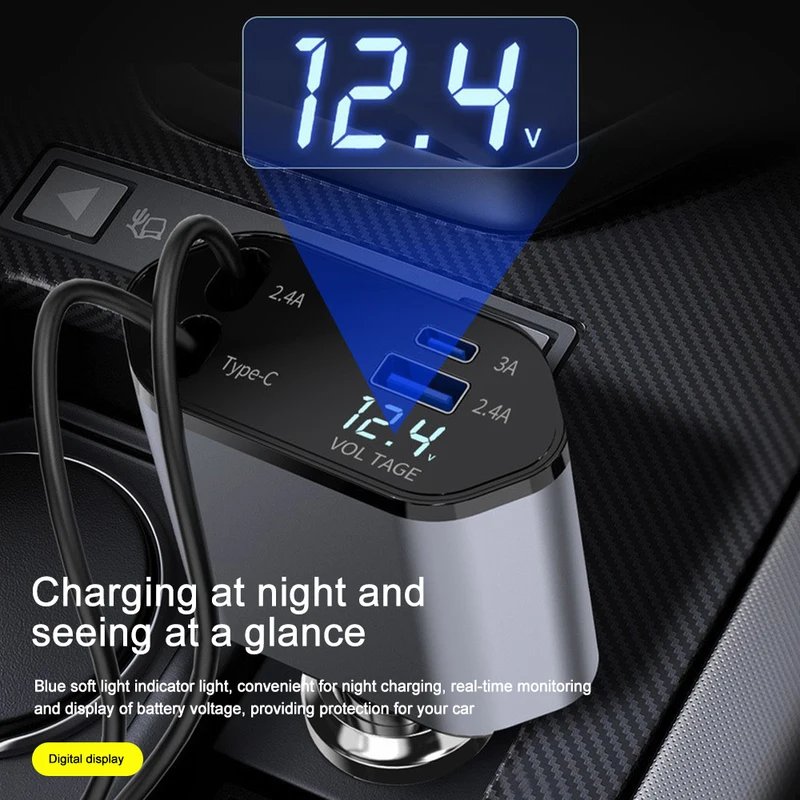 차량용 개폐식 충전기 USB C 케이블, 아이폰, 화웨 - Fast Charging Cable 리뷰 및 가격