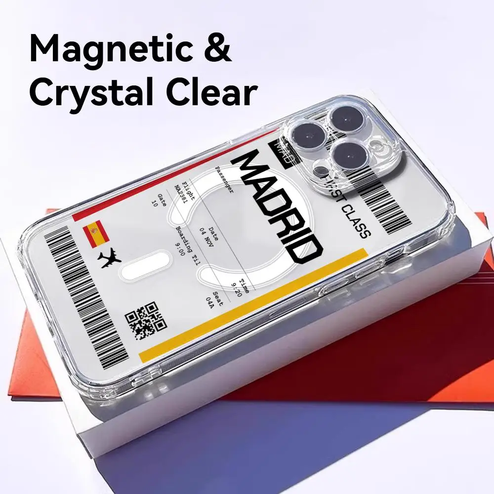 여행용 비행기 티켓 스페인 휴대폰 케이스 아이폰 17  - Phone Accessories Magnetic 리뷰 및 가격