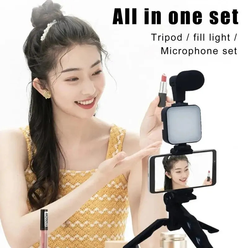 삼각대가 있는 스마트폰 브이로그 키트, 휴대폰 거치대  - Youtube Phone Accessories 리뷰 및 가격
