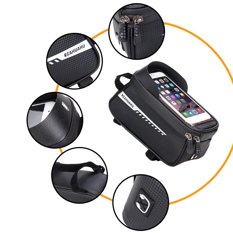새로운 자전거 프론트 빔 백 프론트 튜브 사이클링 백  - Youtube Phone Accessories 리뷰 및 가격