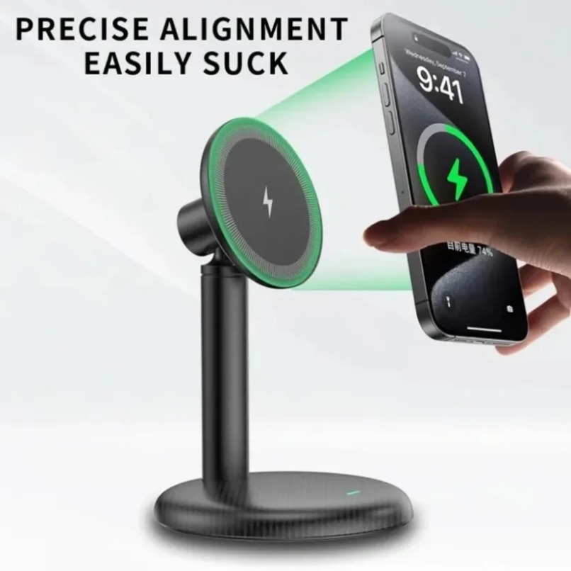 데스크탑 마그네틱 폰 스탠드 고속 무선 충전기 홀더 맥 - Fast Charging Cable 리뷰 및 가격