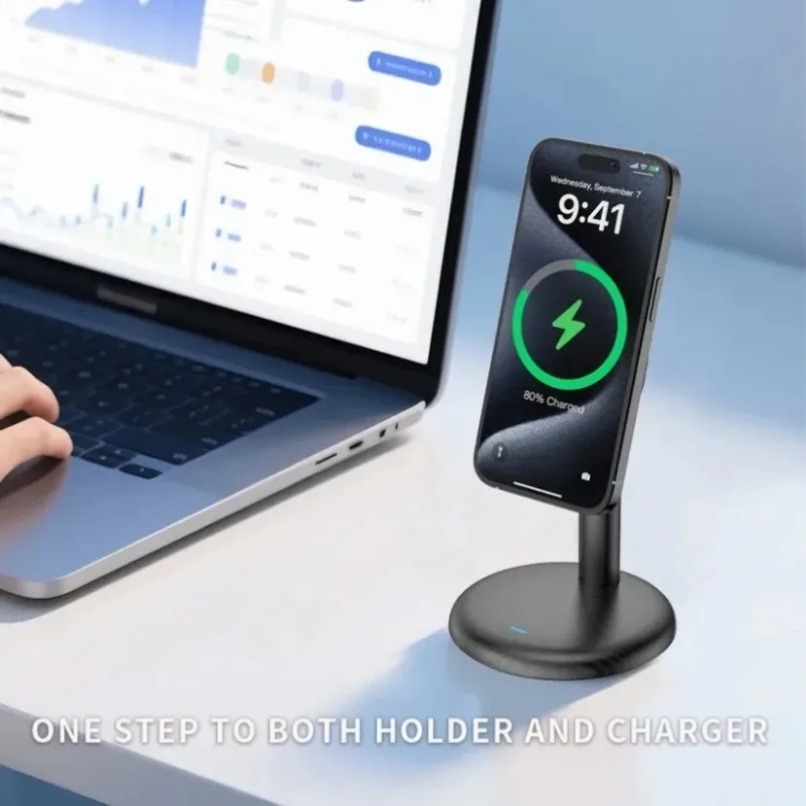 데스크탑 마그네틱 폰 스탠드 고속 무선 충전기 홀더 맥 - Fast Charging Cable 리뷰 및 가격