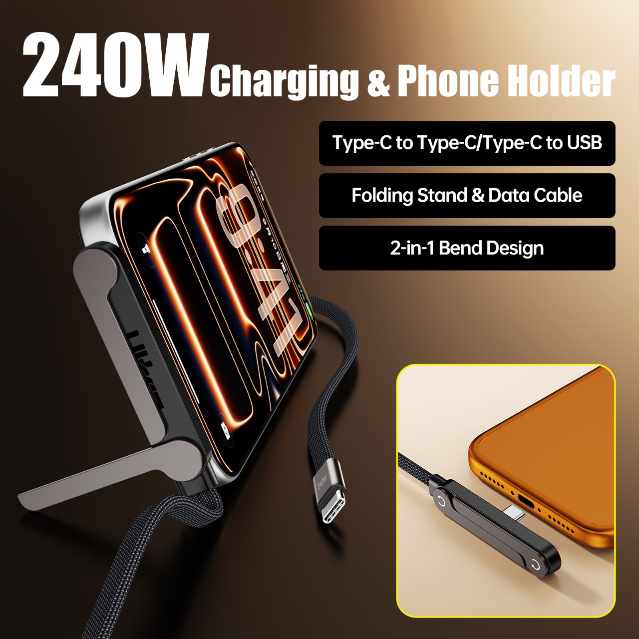240W PD 고속 충전 타입 C-타입 C 케이블, U - Fast Charging Cable 리뷰 및 가격