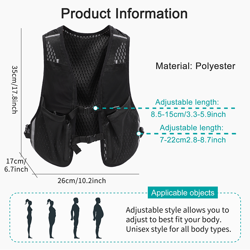 TINYAT 반사 다기능 조끼 가방 남성용 여성용 스포 - Phone Accessories China 리뷰 및 가격