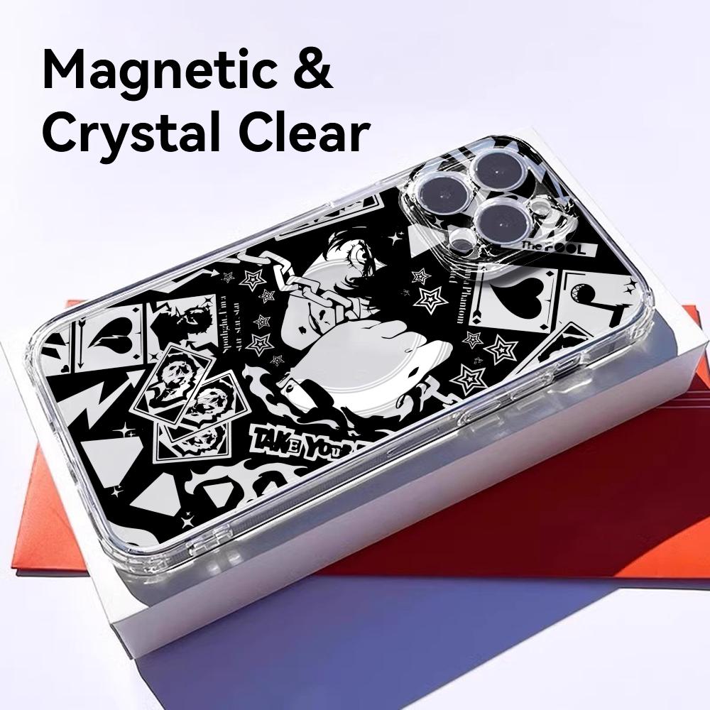 게임 P-페르소나 5 폰 케이스 마그네틱 투명 케이스  - Phone Accessories Magnetic 리뷰 및 가격