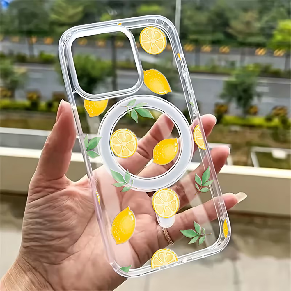 여름 레몬 폰 케이스 아이폰 17 16 15 14 13 - Phone Accessories Magnetic 리뷰 및 가격