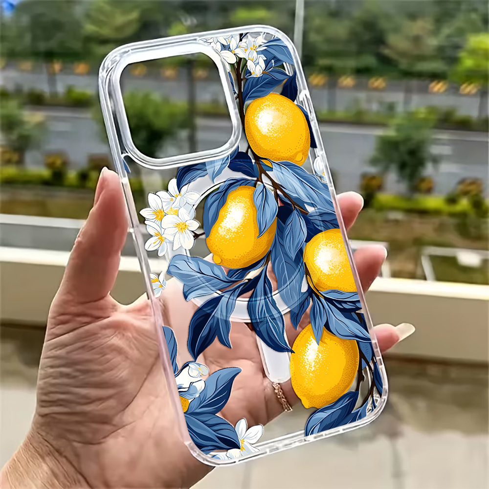 여름 레몬 폰 케이스 아이폰 17 16 15 14 13 - Phone Accessories Magnetic 리뷰 및 가격
